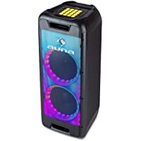 Los mejores  - auna Clubmaster DJ - Altavoz Bluetooth- 120 W máx.- Subwoofer de 8 &quot-- Pad de DJ 16 Botones- 3 Efectos de LED Multicolor…